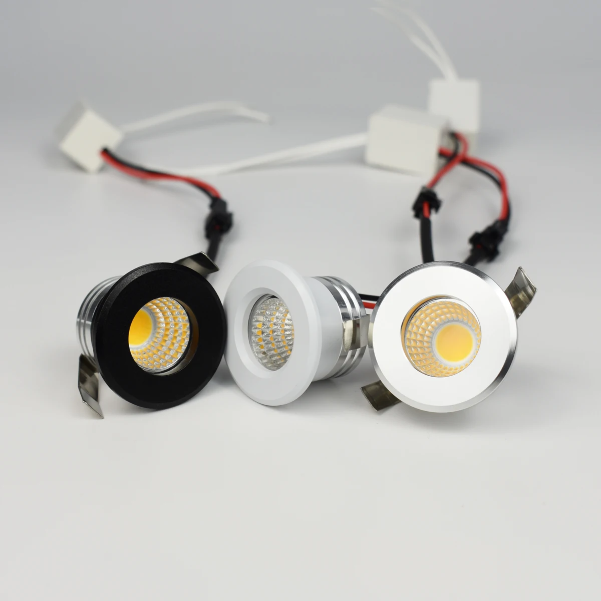 3W Mini COB LED Spotlights 110V 220V Black Silver White Sed1edd10f9434cff8e0ec0a97d69cb34X