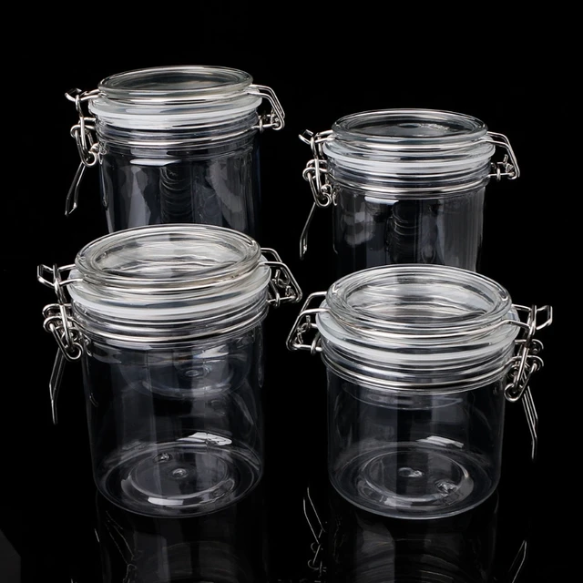 Glass Storage Jars Airtight Clip Top Lid Food Preserve Preserving Jar 500ml  x3