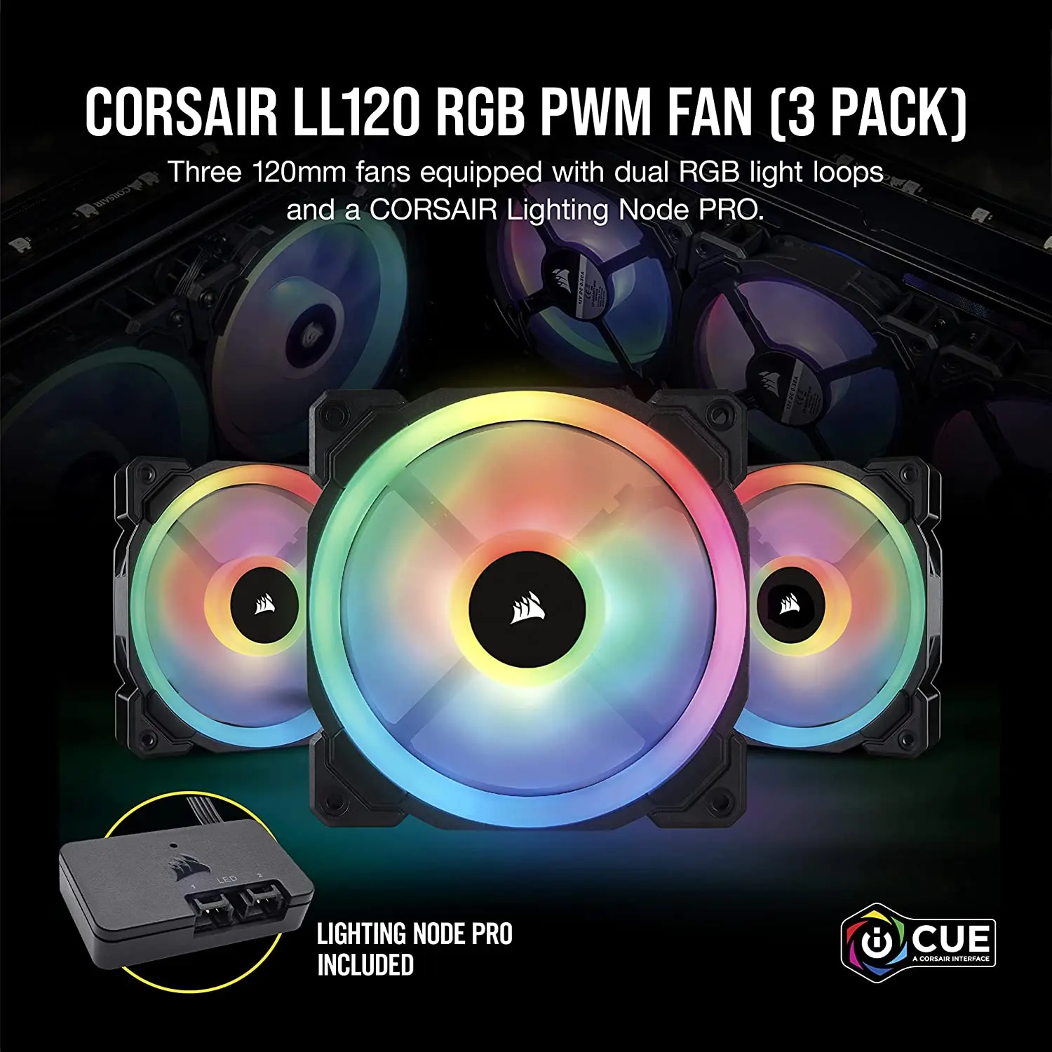 Ll Series, Ll120 /140 Rgb, 120mm/140mm Rgb Led Fan, Single/dual/triple Pack - Case Fans - AliExpress