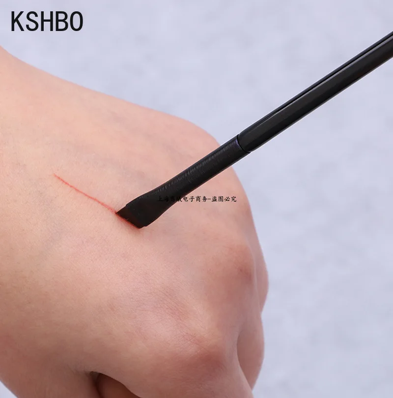 KSHBO-브로우 컨투어 브러쉬, 눈썹 아이라이너 브러쉬, 휴대용 작은 각진 눈썹 라이너 브러쉬, 여성 메이크업 화장품 도구, 2 개/세트