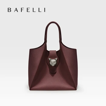 BAFELLI 2025 WOMEN'S HANDBAG TOTE TRAVEL BAGS GENUINE LEATHER CASUAL FASHION LUXURY BRAND UNISEX PURSE BUSINESS STYLISH DESIGNER