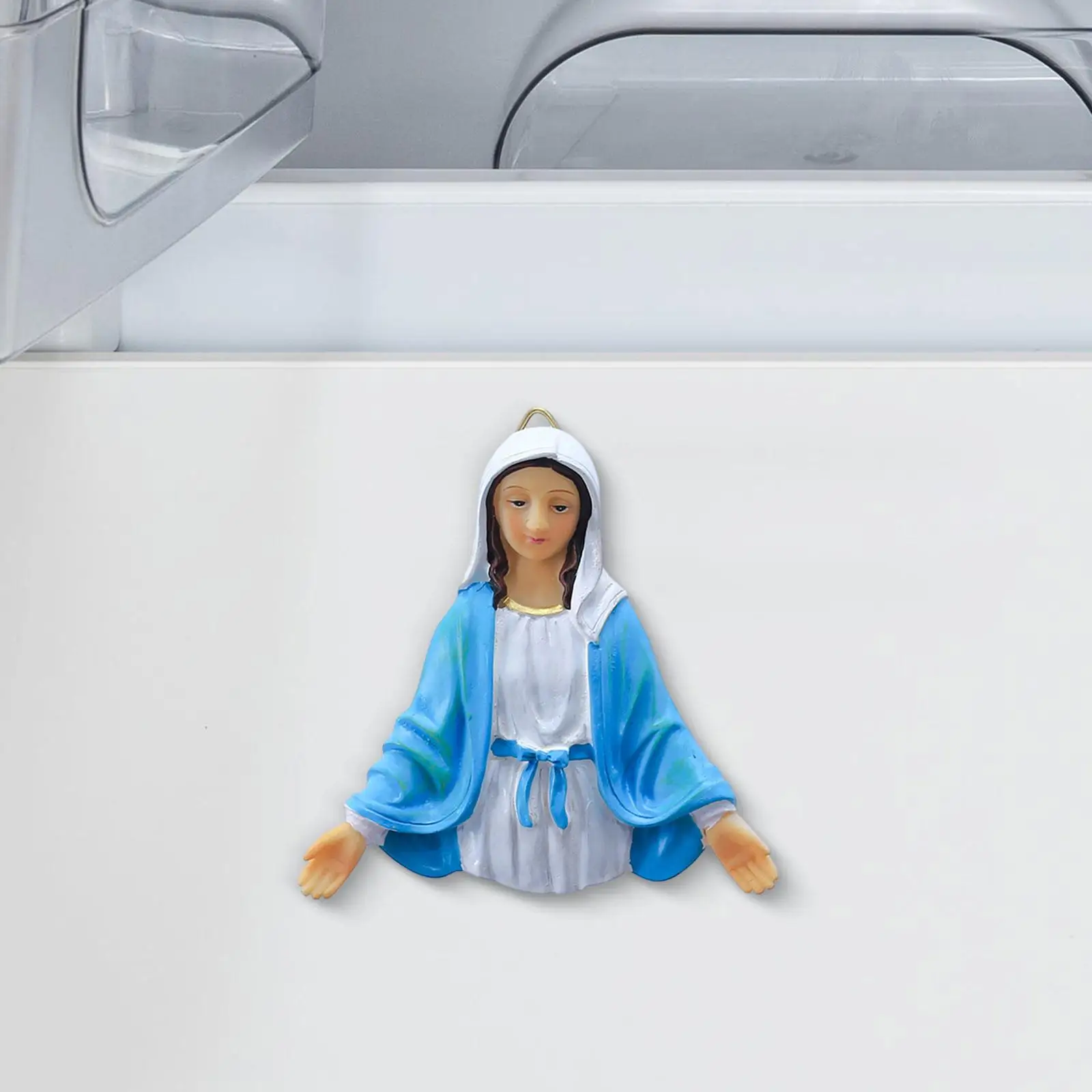 성모 마리아 벽 조각 송진 조각상 장식 냉장고 자석 걸이식 입상, 어머니의 날 캐비닛 결혼식 거실
