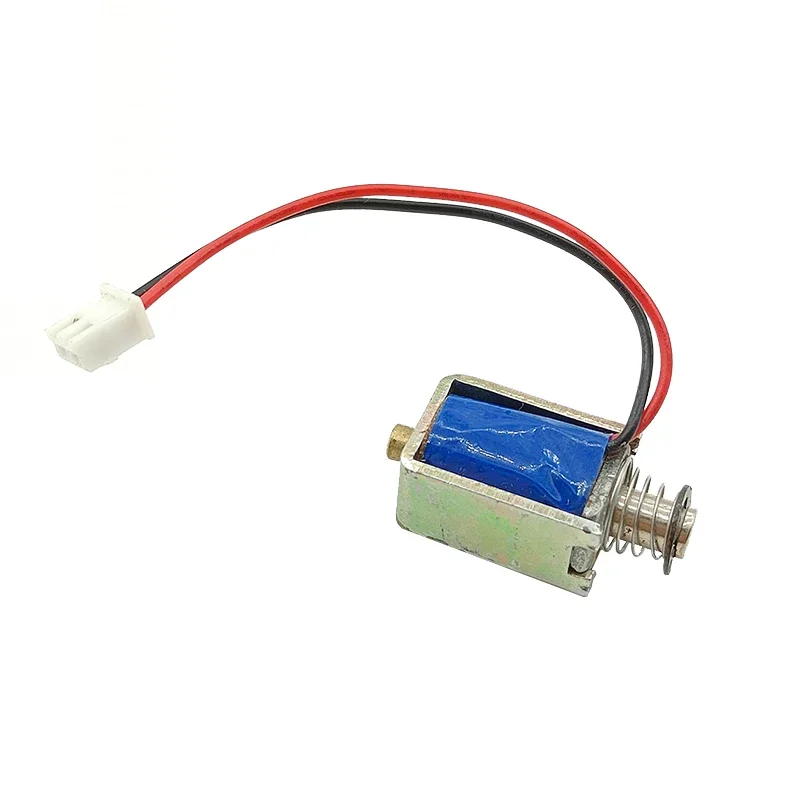 

0520L DC 12V Micro Electromagnet Through Push Pull Type Mini DC Electromagnet Open Frame Spring Solenoid Magnet Stroke 5mm