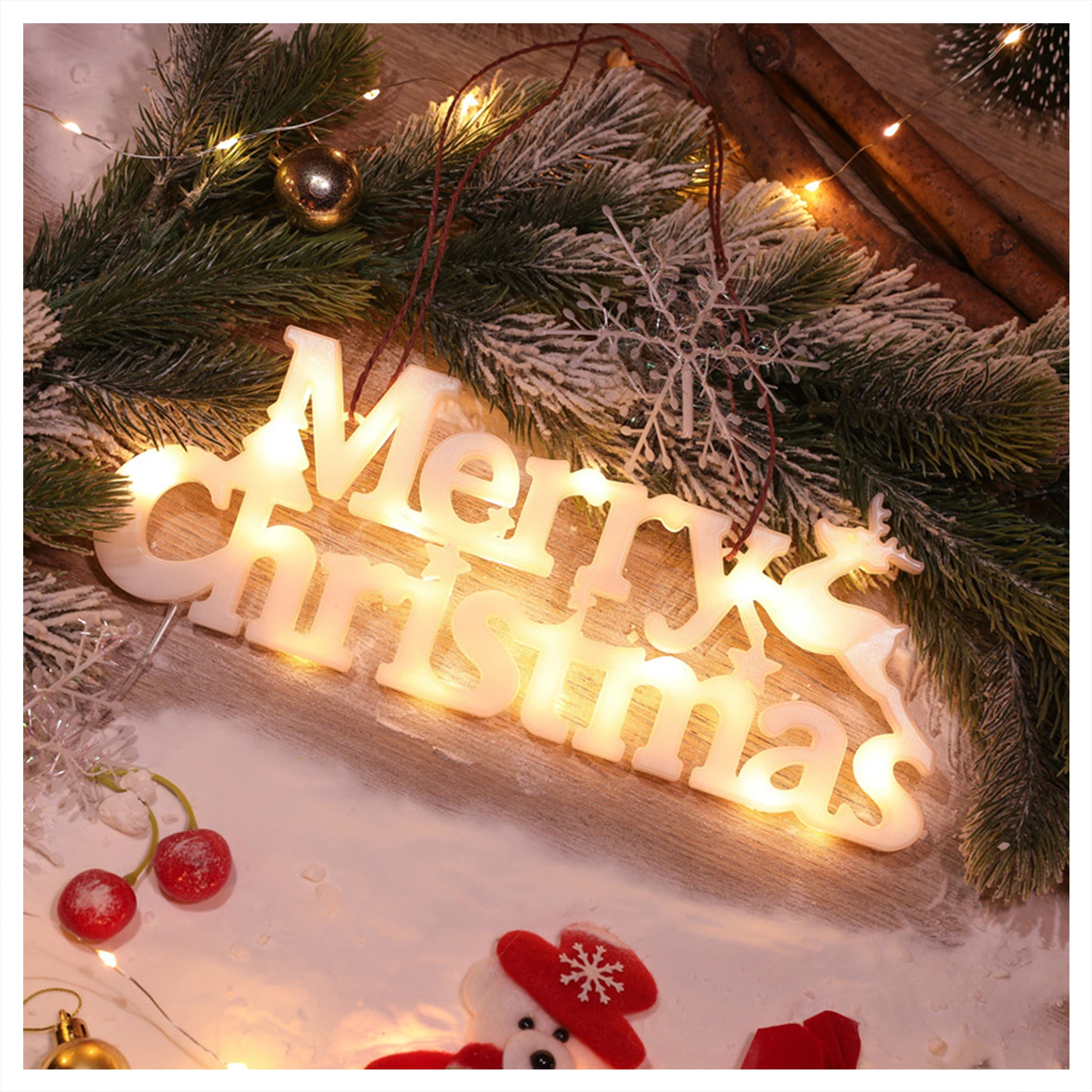 

Christmas LED Decoration of Colourful Lights Energy-Efficient LED Light for Wreath Window Front Door