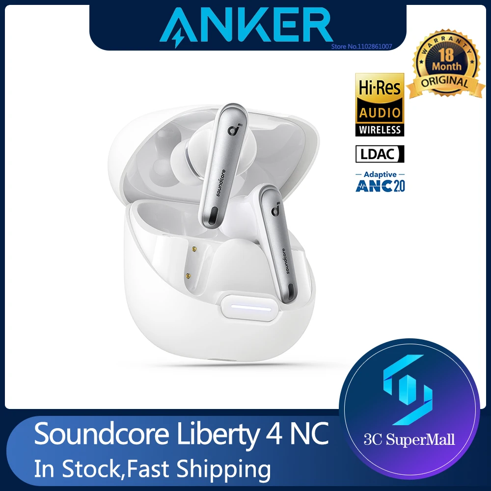 Anker SoundCore Liberty 4 NC True-Wireless Earbuds 6 Mics 50 Hours Battery  & Upto 98.5% Noise Reduction - Xcessories Hub