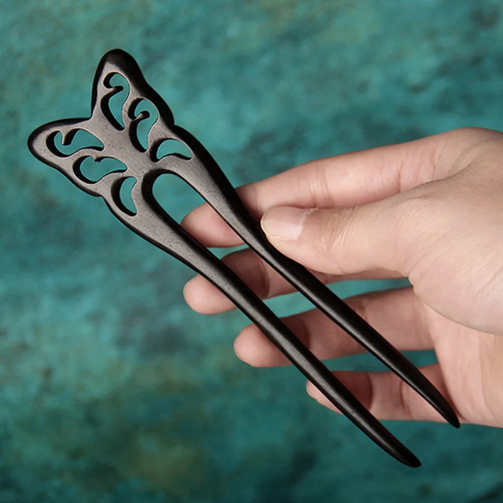 

Ebony Hairpin Pins Chinese Sticks French for Thick Accessories Wooden Dedicated