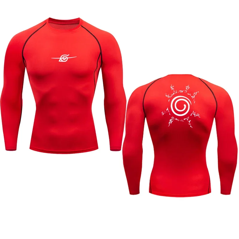 thumbnail image 1 of Camisetas de compresión para hombre, camisetas deportivas de secado rápido de Anime, camisetas deportivas para gimnasio, camisetas interiores deportivas de fitness, camisetas elásticas, camisetas de v, 1 of 5