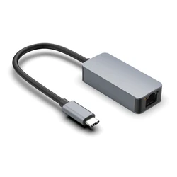 High - Speed USB - C to Ethernet Adapter - 2.5Gb LAN Network Connection (Grey)