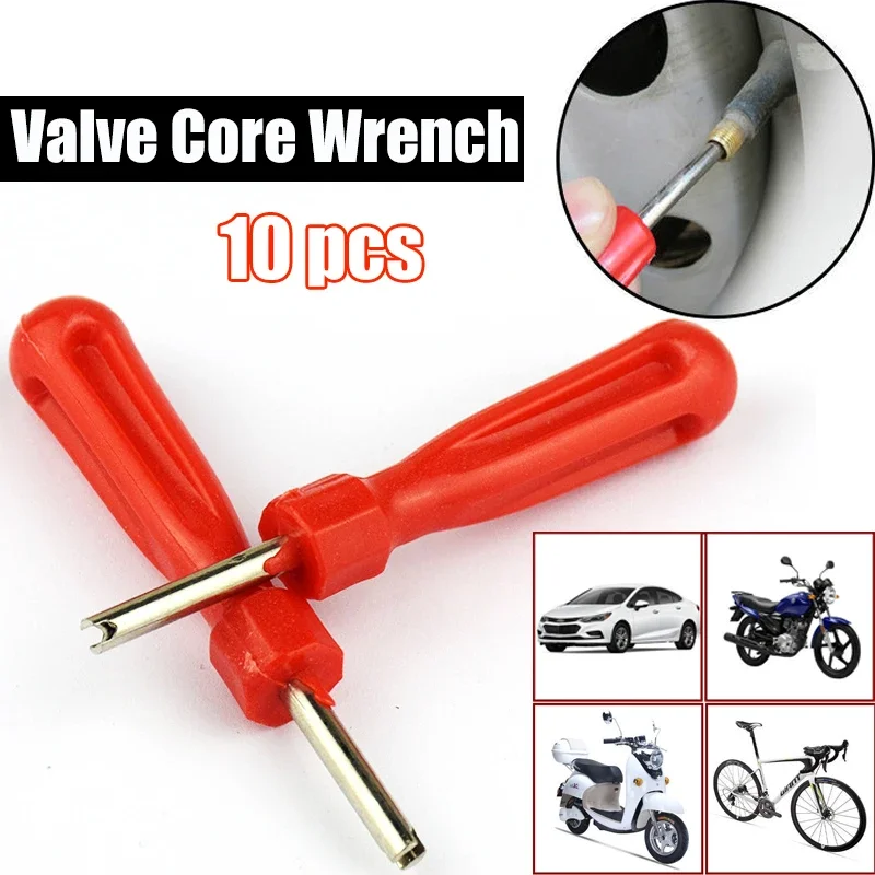 Tire Valve Tool Tire Valve Stem Puller Portable Tire Valve Core Remover Installer Tool Removal Tool Car Bike Bicycle Motorcycle Tire Repair Tools Wrench Screwdriver