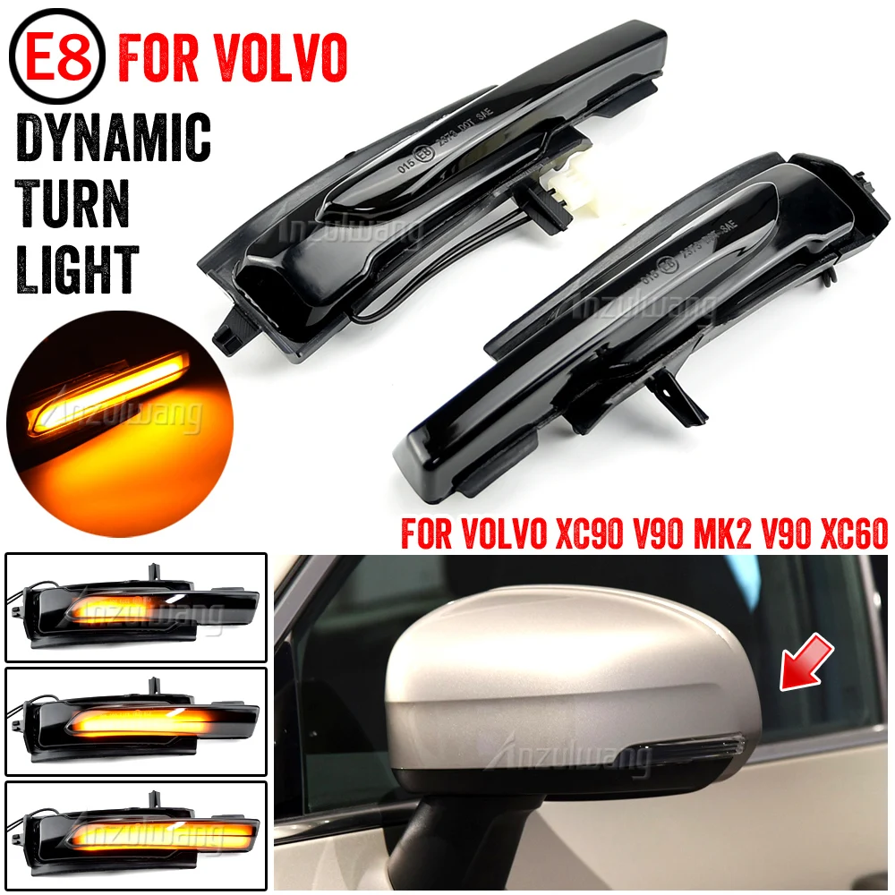 Pair Led Side Wing Rear View Door Mirrors Repeater Dynamic Turn Signal