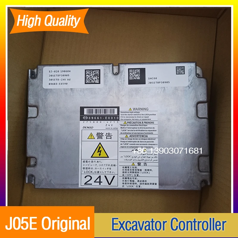 

Original New 89661-E0010 275800-4213 Kobelco SK200-8 Excavator Engine Controller ECU with Program J05E