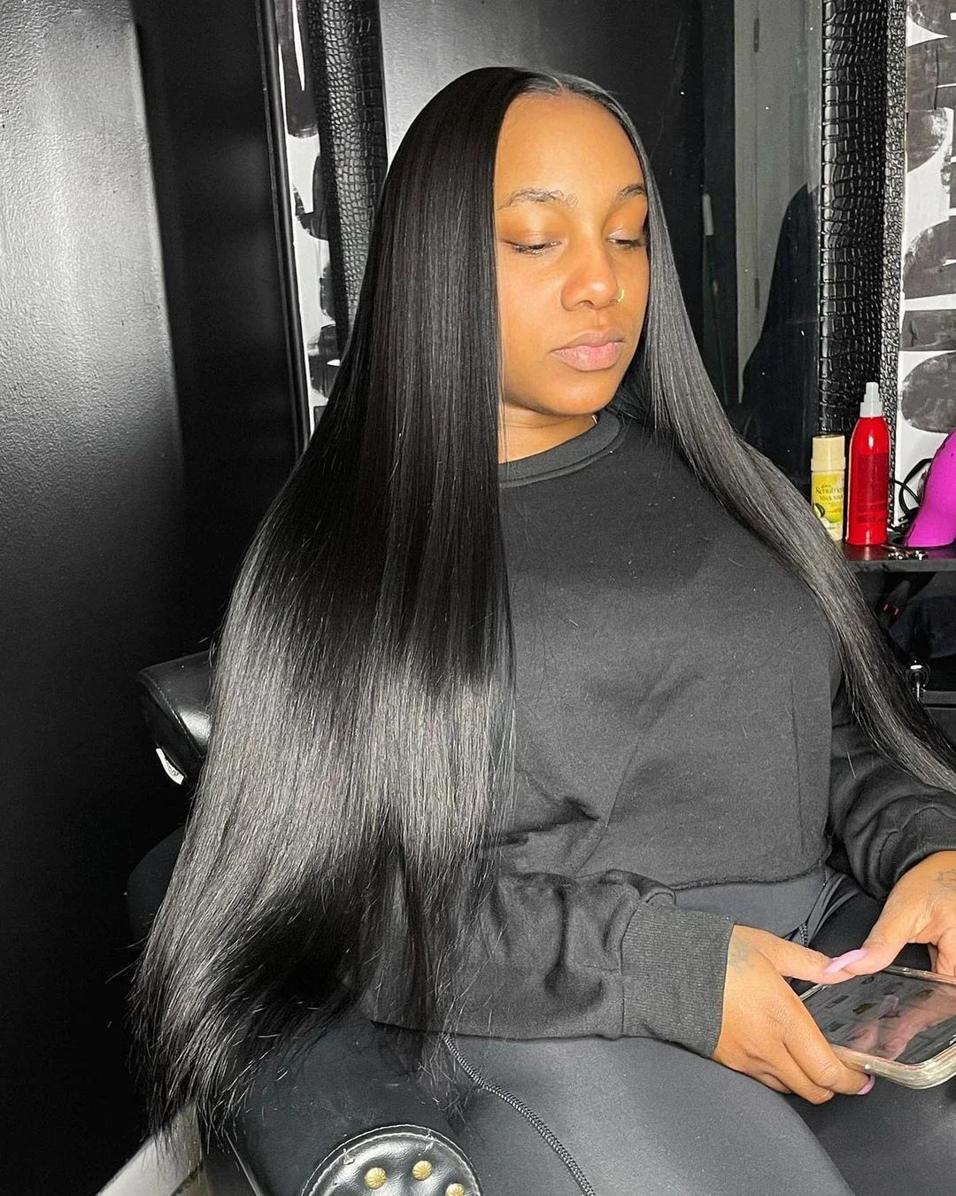 HD Lace Front Perücken 13x6 Glatte Echthaarperücken 250 % Dichte 30 36 Zoll 13x4 360 Full Lace Frontal Echthaarperücken für Frauen – Detail 22
