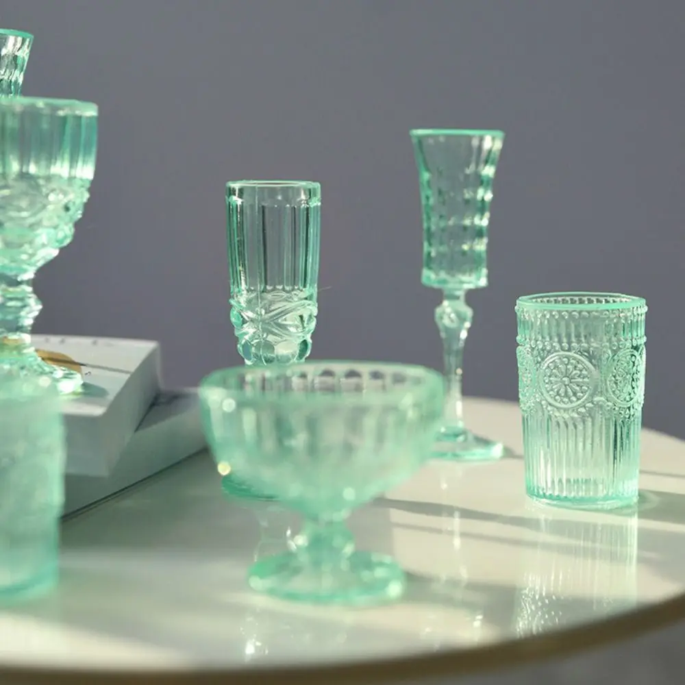 1/6 Scale Dollhouse Water Cup Champagne Glass Pretend Play Miniature Wine Glass Model Toys Scene Model Doll Kitchenware