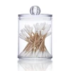 Clear Acrylic Makeup Pads Storage  Box with Lid Cotton Swab Jar Dispenser Cotton Ball Rounds Container Holder Bathroom Organizer 6