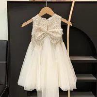 Robe d'été en Tulle pour filles, tenue de princesse en maille bouffante à paillettes, vêtements de fête d'anniversaire pour enfants, vêtements décontractés à la mode pour enfants de 2 à 10 ans 5