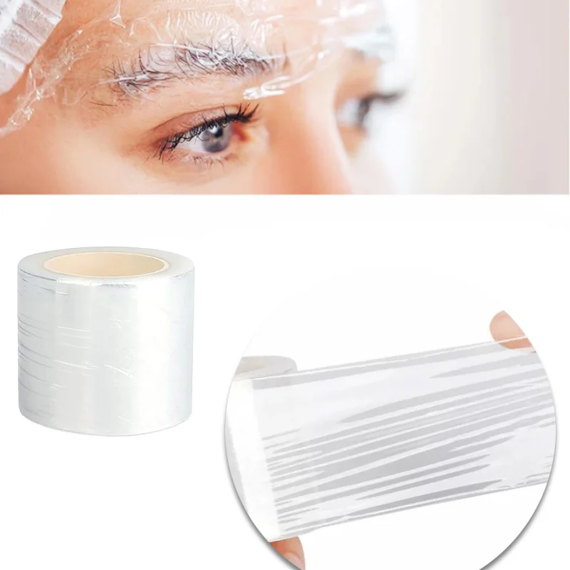 Tattoo Healing Film 5 rolls Disposable Eyebrow Tattoo Plastic Wrap Preservative Film Lips Permanent Makeup Cling Wrap Cover Tape