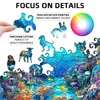 Wooden Puzzle - Adult Unique Alien Advanced Wooden Puzzle Gift - Happiness Tree, Ocean World Animal Jigsaw Puzzles Family Game 5
