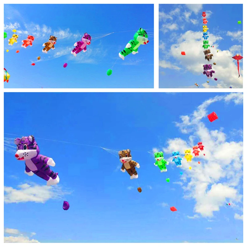 

free shipping large inflatable kite tiger kite outdoor toys panda bear kites kite for adults stretch kite Piñata trilobite kite