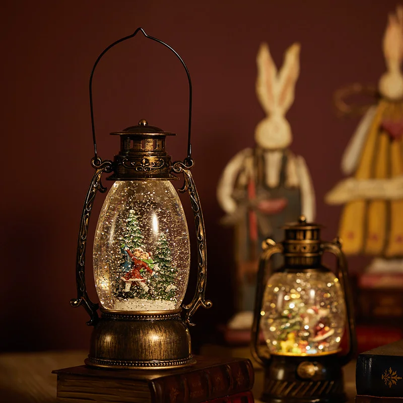 Рождественская музыкальная шкатулка хрустальный шар снежный Настольный