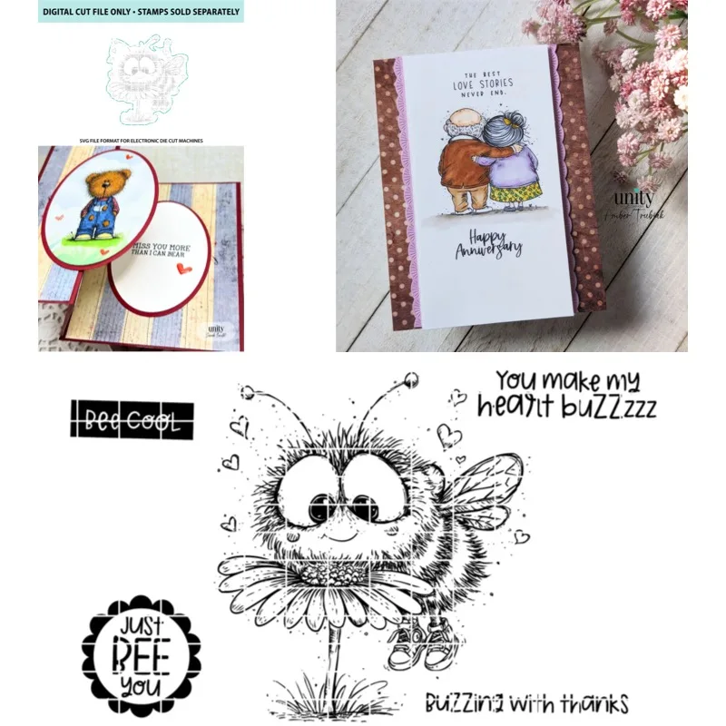 LOVE YOU A BEAUTY BUNCH 스탬프 및 다이 스텐실 신상품 20..