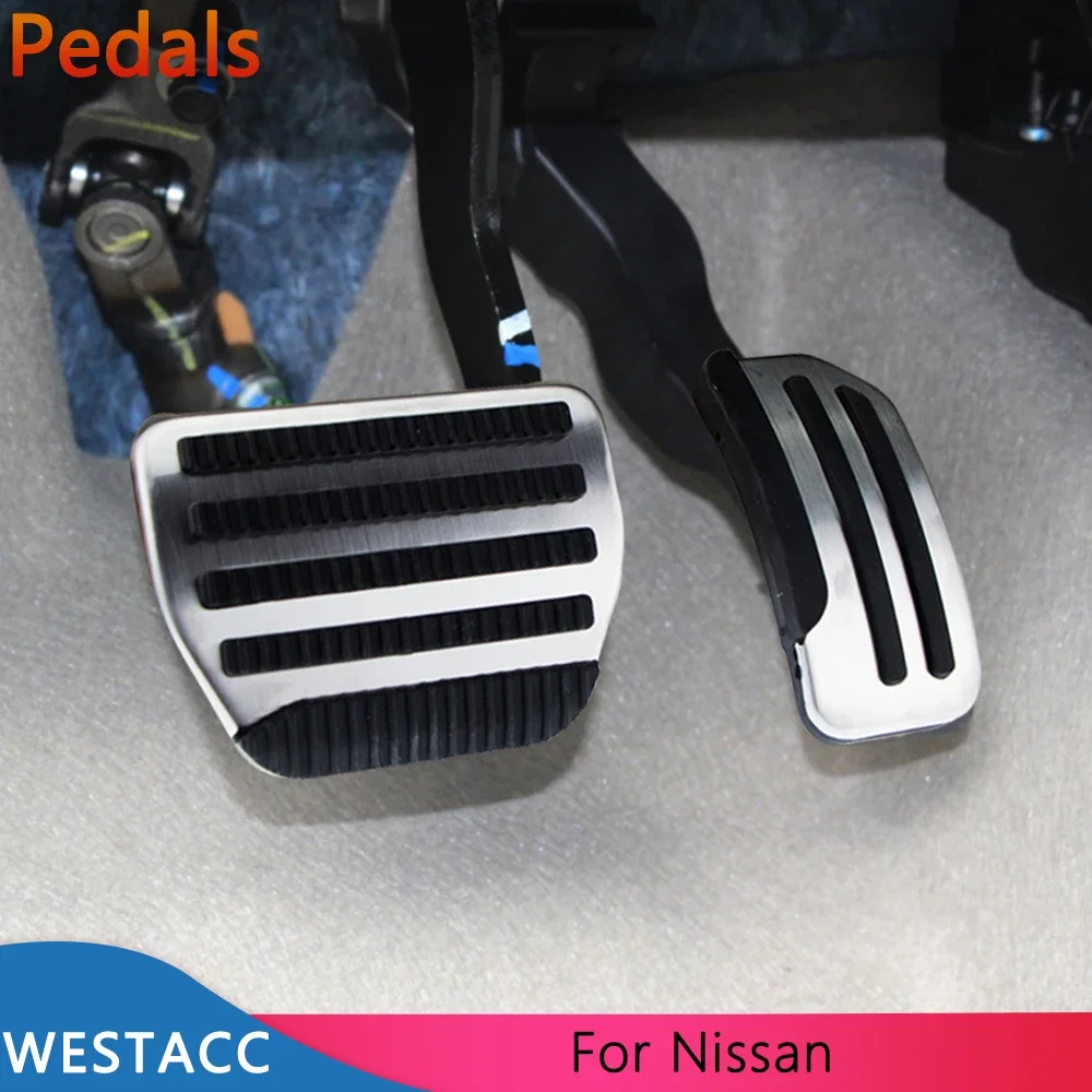 Car Pedals Pedal Cover for Nissan Note 2014-2021 Tiida March 2011-2015 Sentra VII 2012-2017 Juke Leaf 2011-2018 Altima 2012-2015