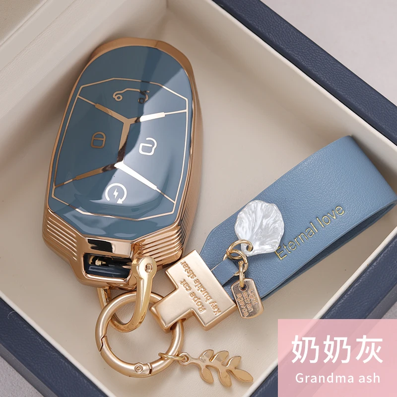 TPU 자동차 원격 키 케이스 커버 보호 쉘 백, LYNK & CO Lynk Co 05 01 02 03 06 09, 4 버튼 자동 키체인 액세서리, 신제품