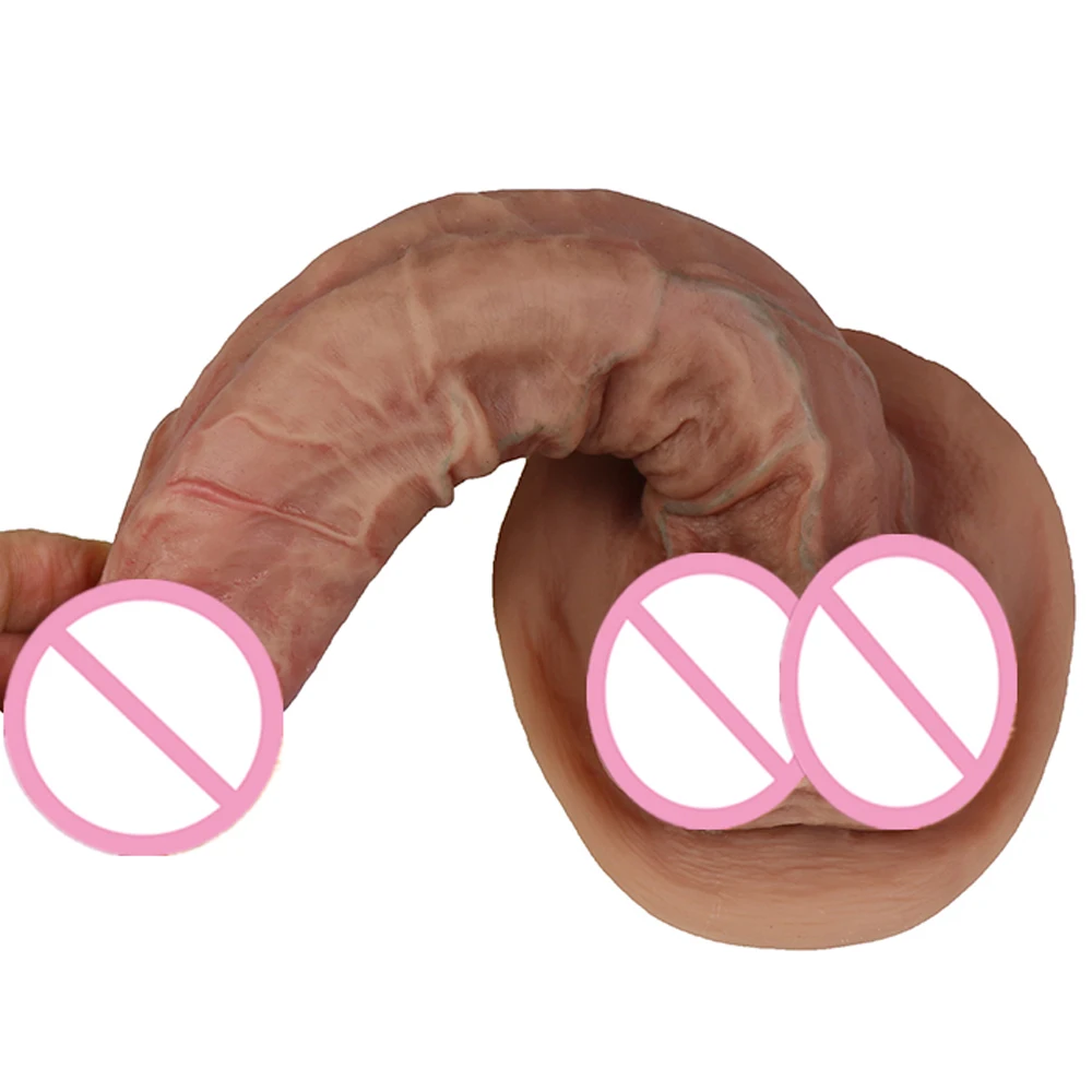 Sex Toys Realistic Makeup Dildo Quality Silicone Big Gag Cock Penis Anal Sex Toys For Women Strapon Lesbian Vagina Orgasm Masturbation