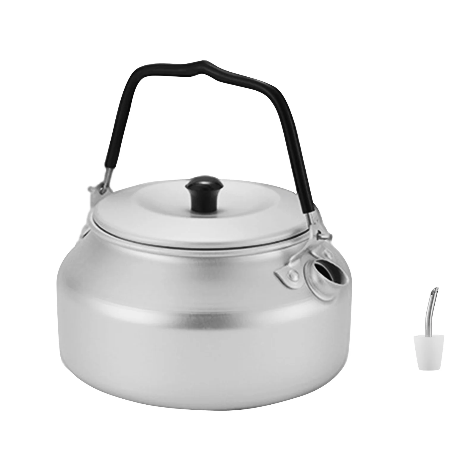 Outdoor Camping Kettle Stainless Steel Cookware With Anti Scalding Handle Portable Ultra Light