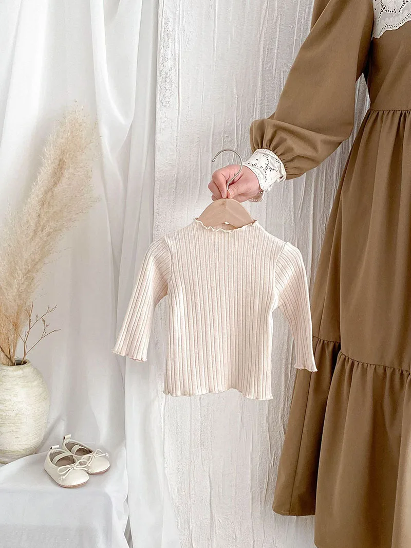 Cute Baby Long Sleeved Tshirt Solid Color