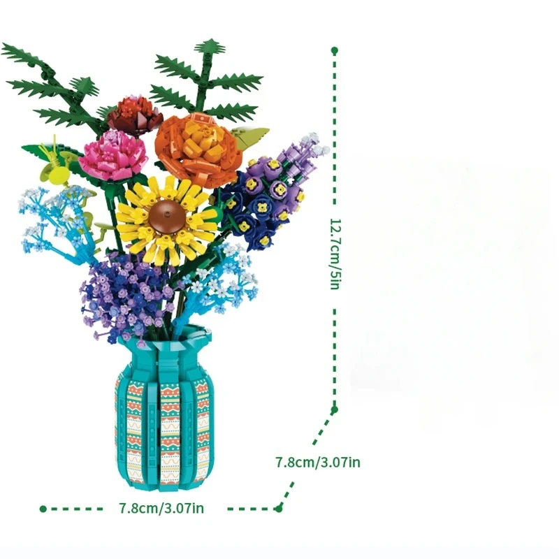 Creative Expert MOC 11001 The Words of Azure Flowers Sunflower