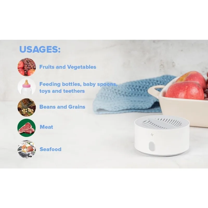 Fruit and Vegetable Washing Machine, 1-Year Warranty, Fruit Cleaner Device That Cleans Fresh Produce in Water, Waterproof Fruit 6