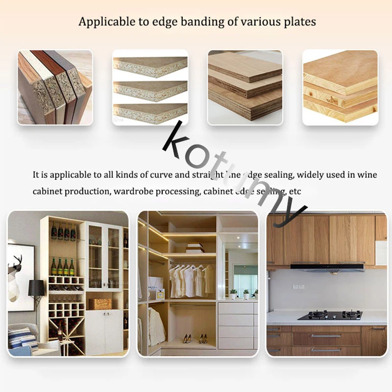 Manual Edge Bander Straight/Curve Portable Edge Banding Machine Woodworking Pvc Cut Itself Manual Tool