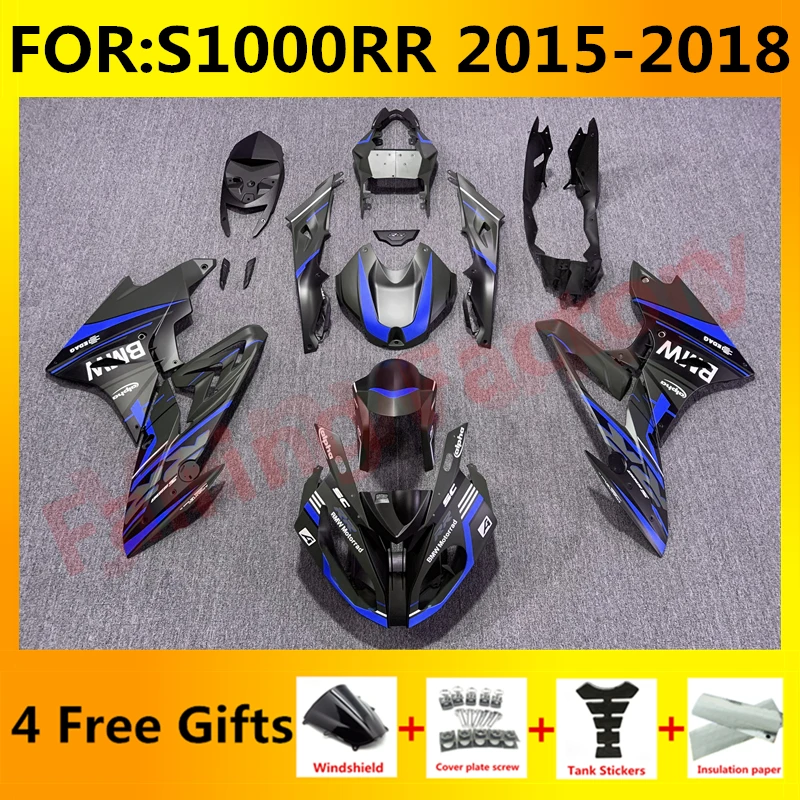 

NEW ABS Motorcycle full fairings kit fit For S1000RR S 1000 RR S1000 RR 2015 2016 2017 2018 bodywork Fairing kits set blue black