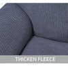 European Style Recliner Stretch Sofa Cover Charcoal Thickened Fleece Recliner Protection Pad Non-slip Furniture Cover 5