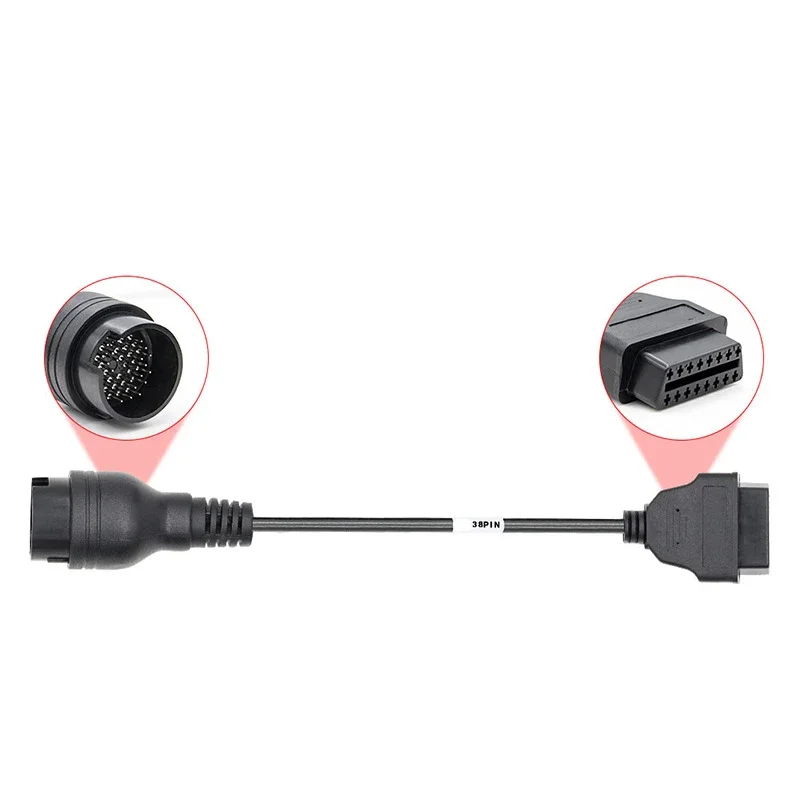 Hot sales OBD2 Cable for IVECO 38Pin Obd 16 Pin Connector Cable 38 PIN Truck Heavy Duty Trucks Diagnostic Extension Cable Plug 4