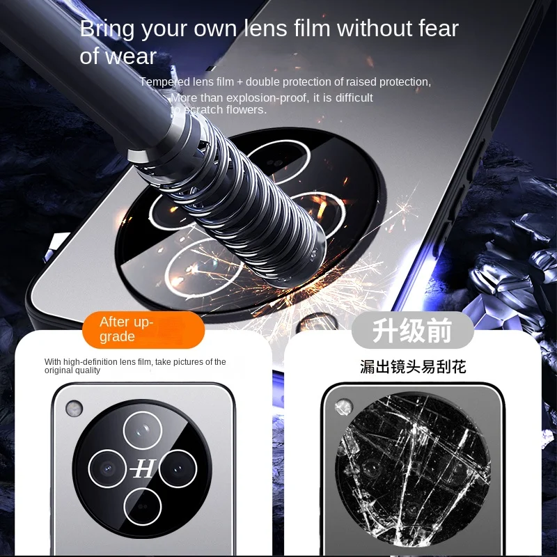 AG Aluminum Alloy TPU Soft Lens Integrated Anti-Slip Phone Case
