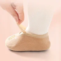 Cute Cartoon Baby Floor Socks Non-slip Soft Sole Toddler Sock Boy Girls Cotton Children's Toddler Warm Shoes Infant First Walker 2