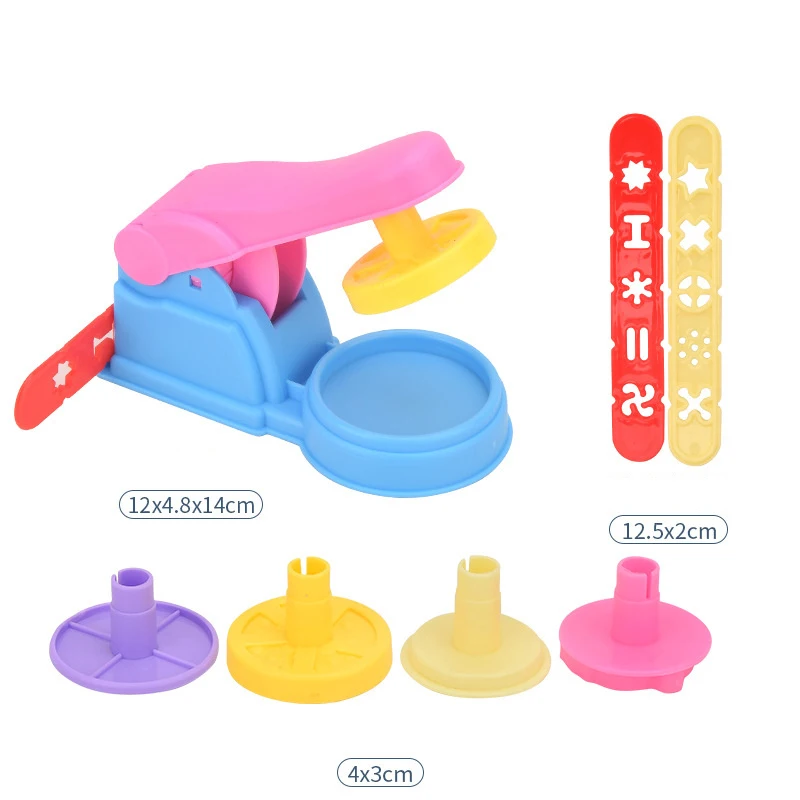 Play Dough Accessories Set for Kids Playdough Tools with Various Plastic Molds Rolling Pins Cutters Clay Model for Children Kids 6