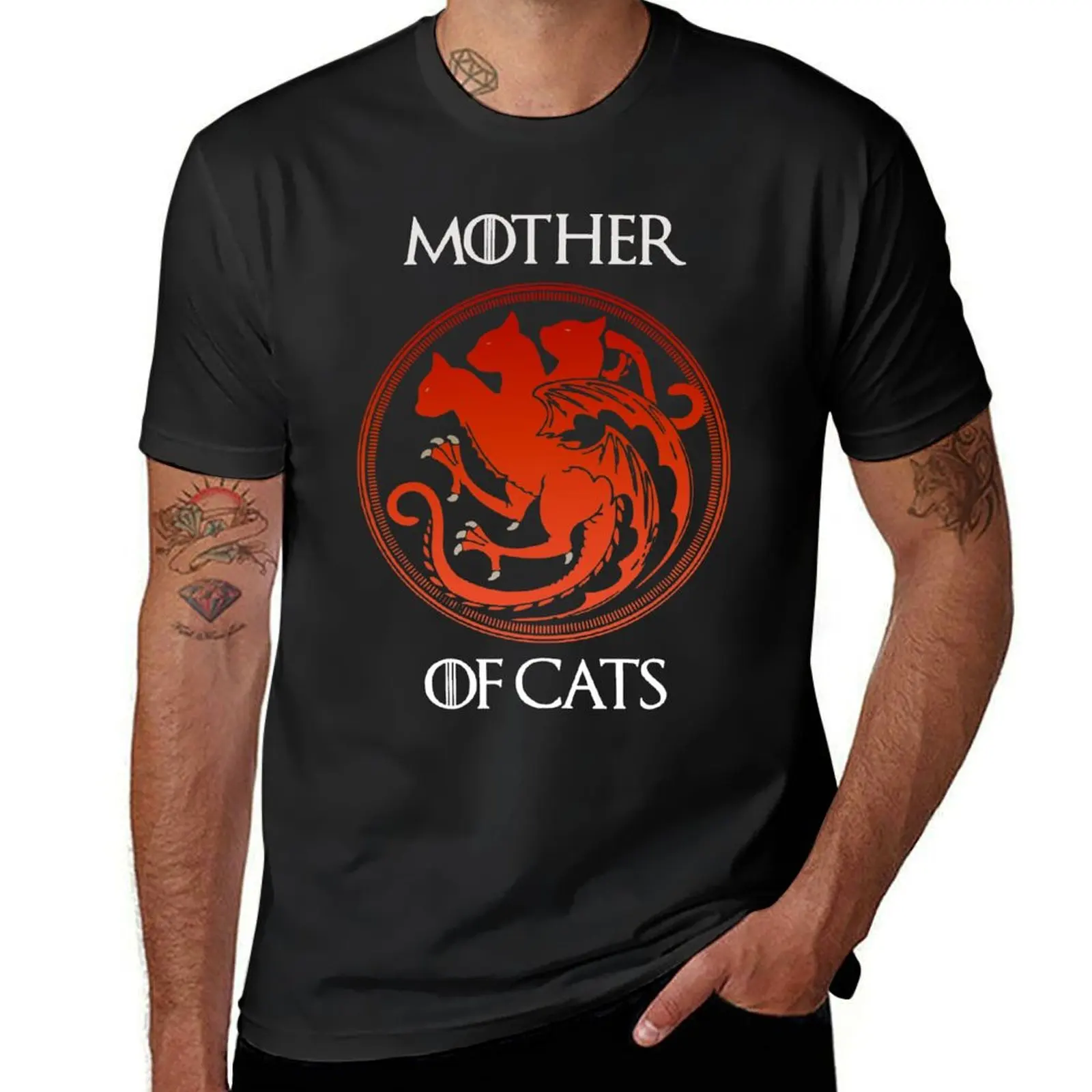 The mother of cats T-Shirt kawaii clothes animal prinfor boys mens t shirts