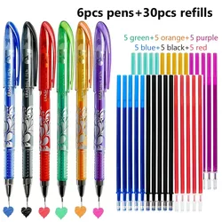 36 - Piece Multicolor Erasable Gel Pen Set with Washable Comfort Grip (Multi - Colored)