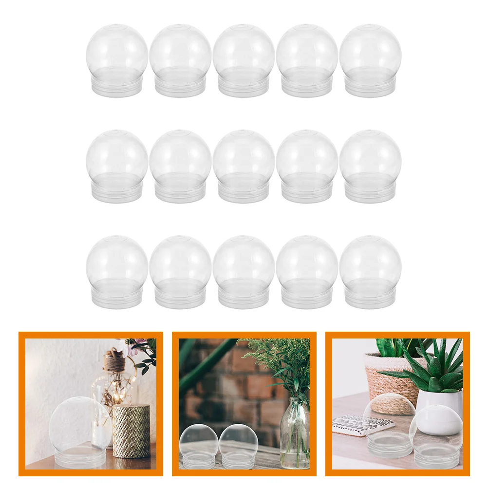 

DIY Snow Globe Water Globe Clear Decor Plastic Clear Water Globes With Screw Off Cap Empty Snow Globe Making Props