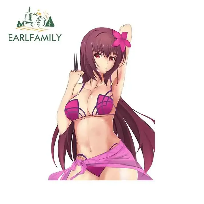

EARLFAMILY 13 см x 8,9 см для привлекательной мультяшной автомобильной наклейки устойчивая к царапинам аниме наклейка креативное лобовое стекло