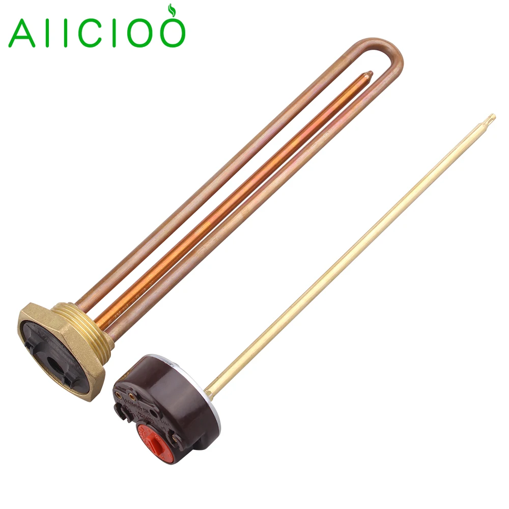 Termostato Elétrico do Calefator de Água Interruptor da Temperatura Ajustável Elemento de Aquecimento da Imersão Dn32 1200w 1500w 2kw 3kw 220v