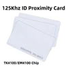 10pcs Access Control Card RFID Card 125KHz EM4100 TK4100 Smart Proximity Card RFID Tag Key for Access control Key Free Shipping 1