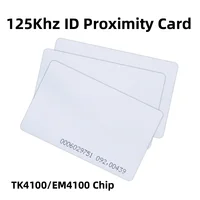 10pcs Access Control Card RFID Card 125KHz EM4100 TK4100 Smart Proximity Card RFID Tag Key for Access control Key Free Shipping 1