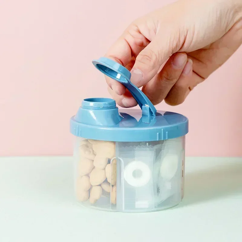 4 Grid Portable Baby Food Storage Box Milk Powder