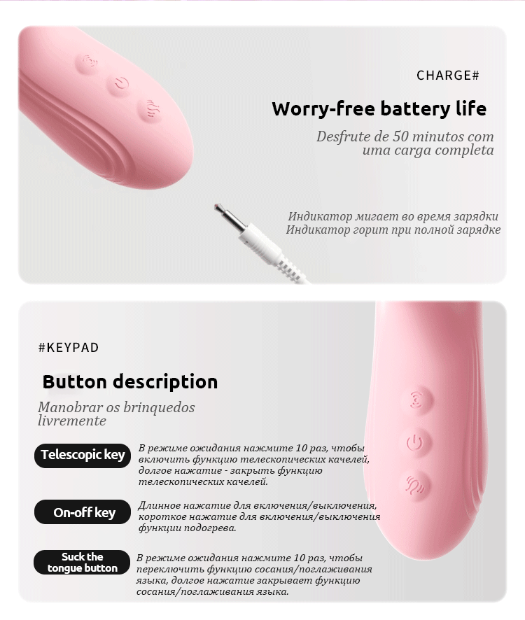 2 IN 1 Suck Vibrator Dildo Telescopic Vibrator Clit Sucking G Spot Stimulation Vibrator Women Sex Toys Adult Products uyo