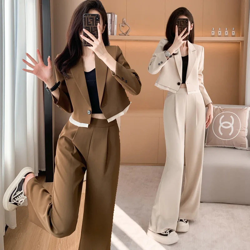 

Short Suit Coat Women's Design Sense Niche Spring and Autumn New High Sense Fried Street Small Professional Tailored Suit Suit