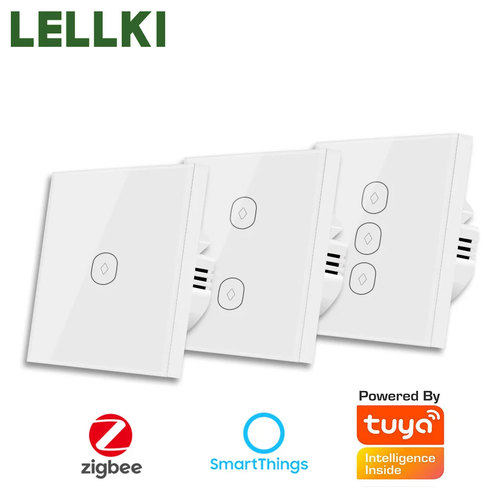 Выключатель LELLKI ZigBee умный выключатель 220 В с поддержкой Alexa/Google Home |