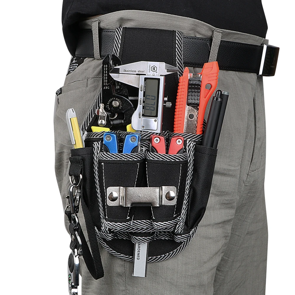 NICEYARD Drill Screwdriver Utility Kit Holder Drill Hammer Storage Waist Pocket Tool Belt Pouch Bag Carpenter Tool Bag 2
